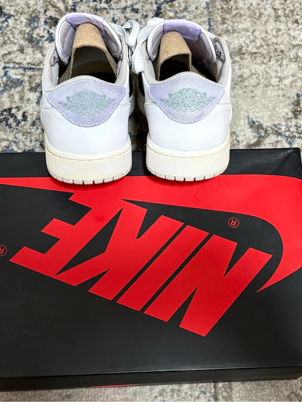 Nike Low-Top Sneakers in White & Metallic Bronze - Picture 11 of 16